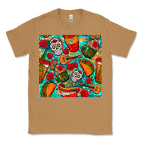 Toasted Coconut hispanic heritage month coffee cups and taco with glitter and leopard  Classic Tee - BundleAndBundleShop