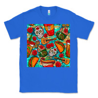 True Royal hispanic heritage month coffee cups and taco with glitter and leopard  Classic Tee - BundleAndBundleShop