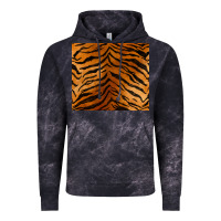Cloud Black handdrawn tiger pattern Vintage Hoodie - BarkalooDesign