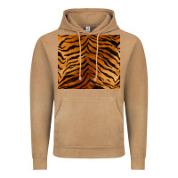 Handdrawn Tiger Pattern Vintage Hoodie | Teevron