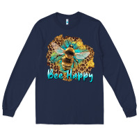 Navy bee happy Long Sleeve Tee - Artiststas