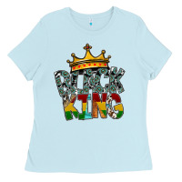 Baby Blue black king Ladies Tee - SublimationCraftShop