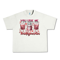 Pistachio you give me teachcardia Urban Heavy Tee - RacoonDesign
