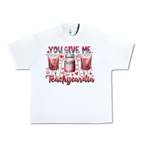 White you give me teachcardia Urban Heavy Tee - RacoonDesign