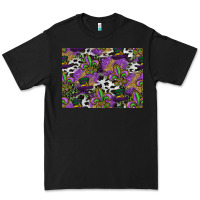Black mardi gras celebration pattern Premium Tee - CowhideDigitalArt