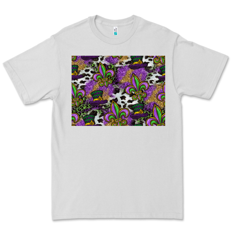 Mardi Gras Celebration Pattern Premium Tee by CowhideDigitalArt | Teevron