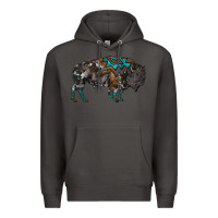 Smoke cowhide bison Premium Hoodie - RanaPortraitStore