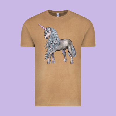 Unicorn Vintage Tee Designed By Lillyallendesigns