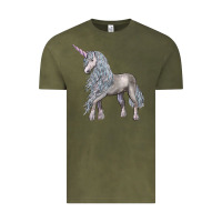 Vintage Olive Unicorn Vintage Tee - LillyAllenDesigns