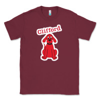Burgundy clifford the big red dog 98093899 Classic Tee - linhVisuals