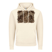 Vintage Artic handdrawn leopard pattern brown Vintage Hoodie - BarkalooDesign
