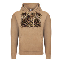 Vintage Coffee handdrawn leopard pattern brown Vintage Hoodie - BarkalooDesign