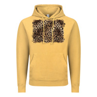 Vintage Mustard handdrawn leopard pattern brown Vintage Hoodie - BarkalooDesign