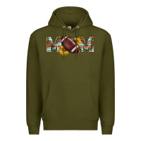 Army Green american football mom Premium Hoodie - BarkalooDesign