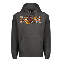 Charcoal Heather american football mom Premium Hoodie - BarkalooDesign
