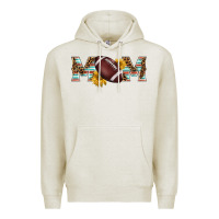 Oatmeal Heather american football mom Premium Hoodie - BarkalooDesign