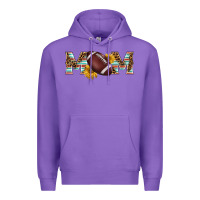 Purple american football mom Premium Hoodie - BarkalooDesign