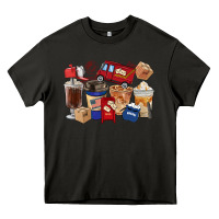 Asphalt postal worker coffee cups Heavy Core Tee - FaDigitalArtStudio