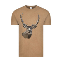 Vintage Coffee Mule Buck Deer Head Vintage Tee - LillyAllenDesigns