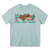 Arona peace love teach Heavy Core Tee - BundleAndBundleShop