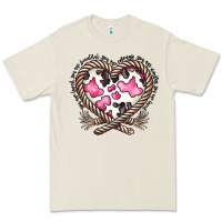 Bone western cowhide heart Premium Tee - CowhideDigitalArt