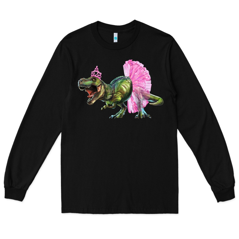 Balerina T Rex Dinosaur With Tutu Long Sleeve Tee by Artiststas | Teevron