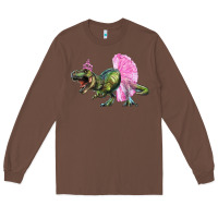 Chestnut balerina t rex dinosaur with tutu Long Sleeve Tee - Artiststas
