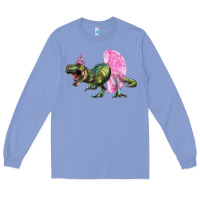 Colony Blue balerina t rex dinosaur with tutu Long Sleeve Tee - Artiststas