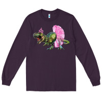 Plum balerina t rex dinosaur with tutu Long Sleeve Tee - Artiststas