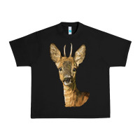 Black Red brocket Deer Head Urban Heavy Tee - LillyAllenDesigns