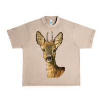 French Oak Red brocket Deer Head Urban Heavy Tee - LillyAllenDesigns