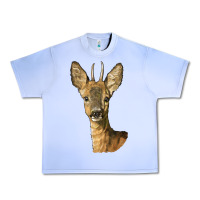 Grape Ice Red brocket Deer Head Urban Heavy Tee - LillyAllenDesigns