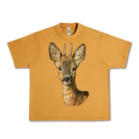 Peanut Butter Red brocket Deer Head Urban Heavy Tee - LillyAllenDesigns