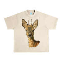 Sandshell Red brocket Deer Head Urban Heavy Tee - LillyAllenDesigns