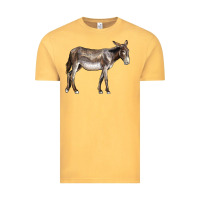 Vintage Mustard american mammoth jackstock donkey Vintage Tee - LillyAllenDesigns