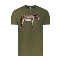 Vintage Olive american mammoth jackstock donkey Vintage Tee - LillyAllenDesigns