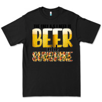 Black The Only c B s I NeedIs Beer And Sunshine Premium Tee - CowhideDigitalArt