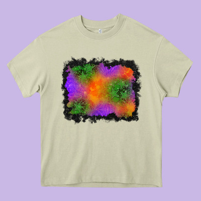 Halloween Stars Background Heavy Core Tee Designed By Bundleandbundleshop