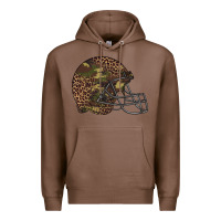 Chestnut American football helmet Premium Hoodie - BarkalooDesign