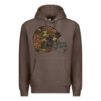 Coffee American football helmet Premium Hoodie - BarkalooDesign