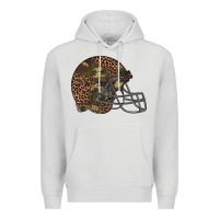 Dove Grey American football helmet Premium Hoodie - BarkalooDesign