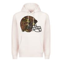 Pale Pink American football helmet Premium Hoodie - BarkalooDesign