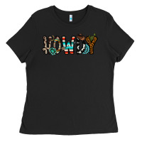 Black howdy Ladies Tee - CowhideDigitalArt