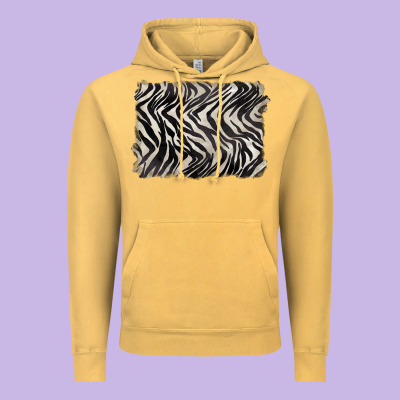 Zebra Pattern Background Vintage Hoodie Designed By Barkaloodesign