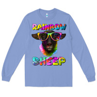 Colony Blue rainbow sheep suffolk sheep Long Sleeve Tee - Artiststas