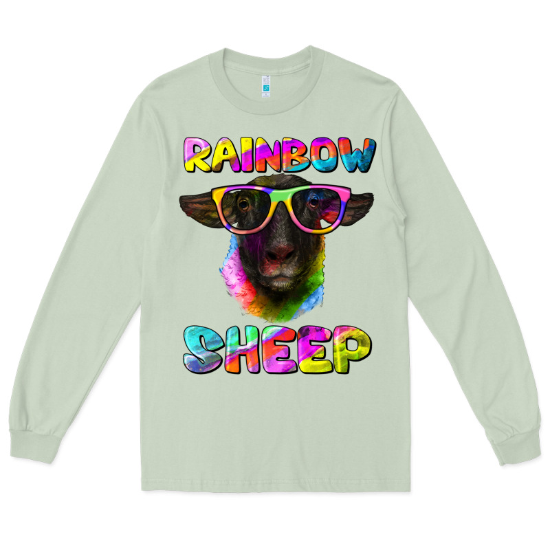 Rainbow Sheep Suffolk Sheep Long Sleeve Tee by Artiststas | Teevron
