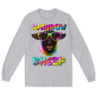 Moon Dust rainbow sheep suffolk sheep Long Sleeve Tee - Artiststas