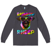 Smoke rainbow sheep suffolk sheep Long Sleeve Tee - Artiststas