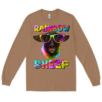 Toasted Coconut rainbow sheep suffolk sheep Long Sleeve Tee - Artiststas