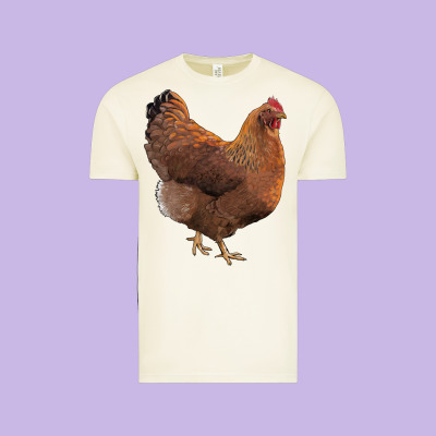 New Hampshire Red Chicken Vintage Tee Designed By Lillyallendesigns